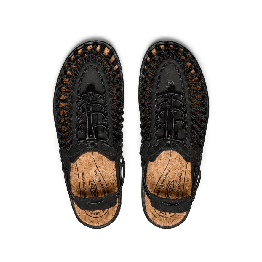 All Gender UNEEK II Convertible  |  Black/Black,Soft Comfortable Sandals