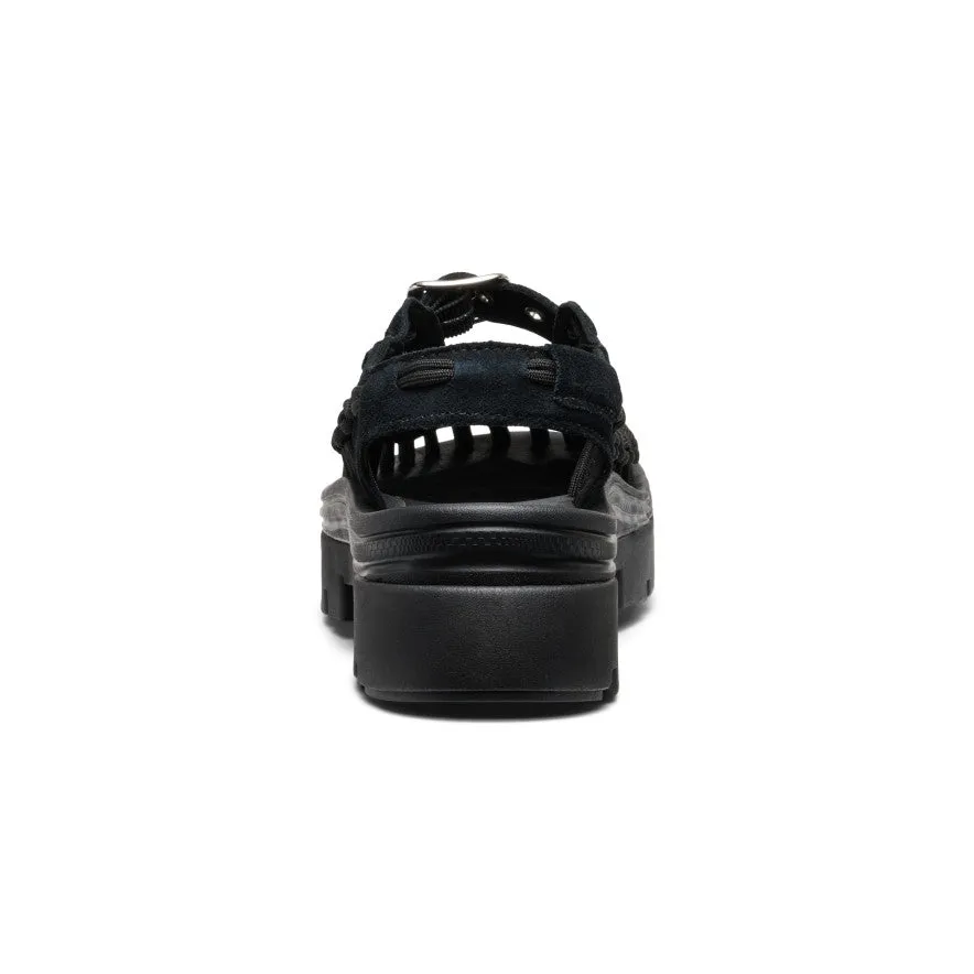 All Gender UNEEK PLT Mary Jane Sneaker  |  Black/Black,Soft Comfortable Sandals