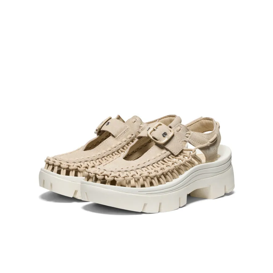All Gender UNEEK PLT Mary Jane Sneaker  |  Safari/Star White,Soft Comfortable Sandals