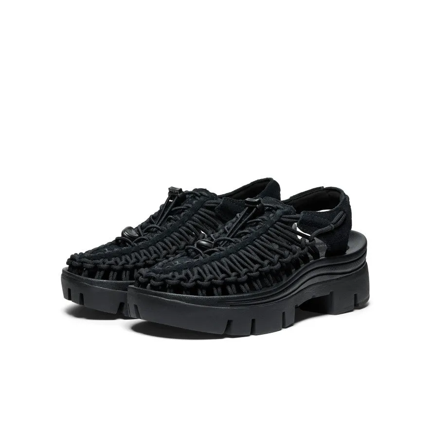 All Gender UNEEK PLT Sneaker  |  Black/Black,Soft Comfortable Sandals