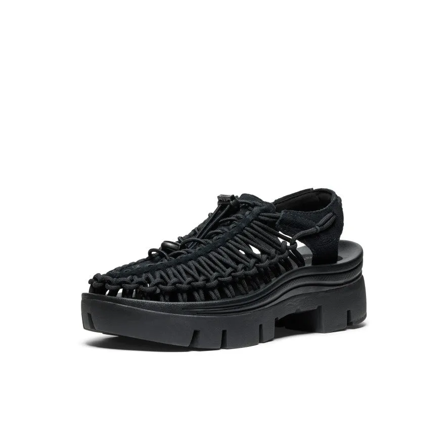 All Gender UNEEK PLT Sneaker  |  Black/Black,Soft Comfortable Sandals