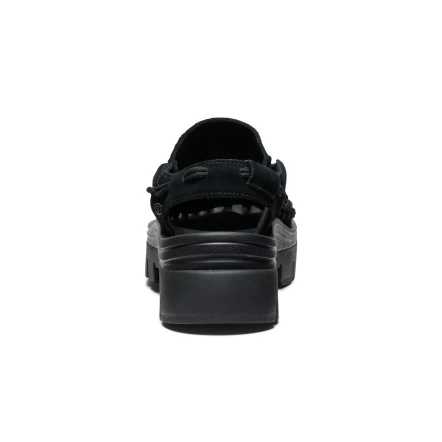 All Gender UNEEK PLT Tassel Sneaker  |  Black/Black,Soft Comfortable Sandals