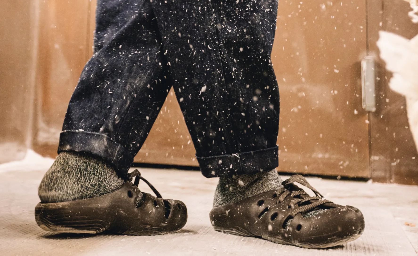 All Gender Yogeez Clog x Pilgrim Surf   Supply  |  Chocolate Brown/Whisper White,Comfort