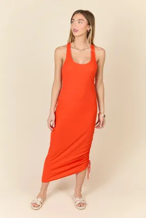 All The Reason Red Razor Back Knit Dress,Daily Outfit