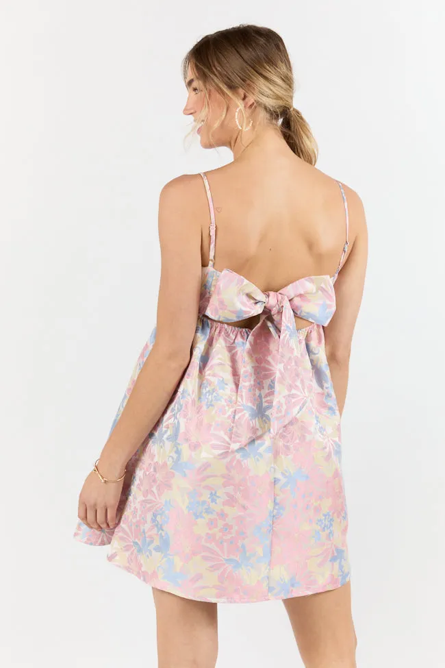 April Showers Multi Jacquard Printed Mini Dress SALE,Daily Outfit