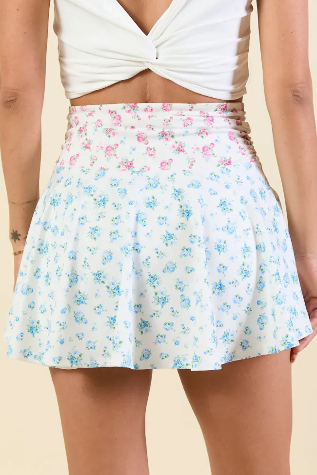 Back At It Mixed Floral Skort,Women Skirts Comfort