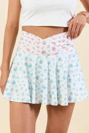 Back At It Mixed Floral Skort,Women Skirts Comfort