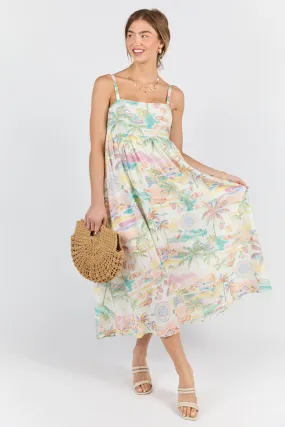 Beach Vacation Printed Maxi Dress SALE,Daily Outfit
