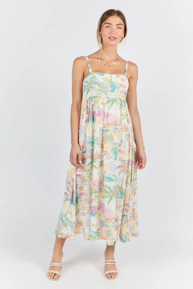 Beach Vacation Printed Maxi Dress SALE,Daily Outfit