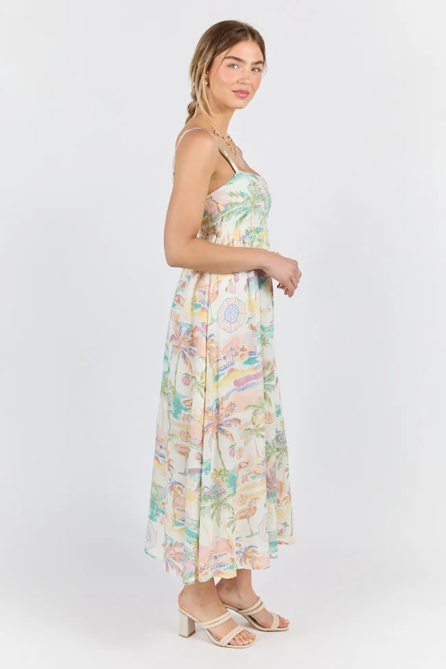 Beach Vacation Printed Maxi Dress SALE,Daily Outfit