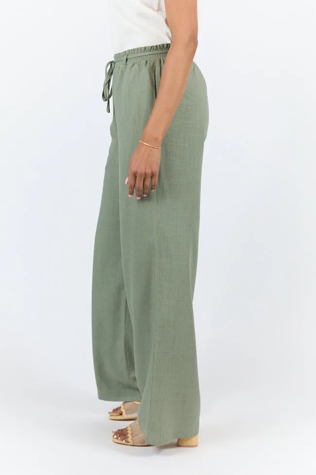 Charmed Moment Sage Pull On Pants,Women Pants