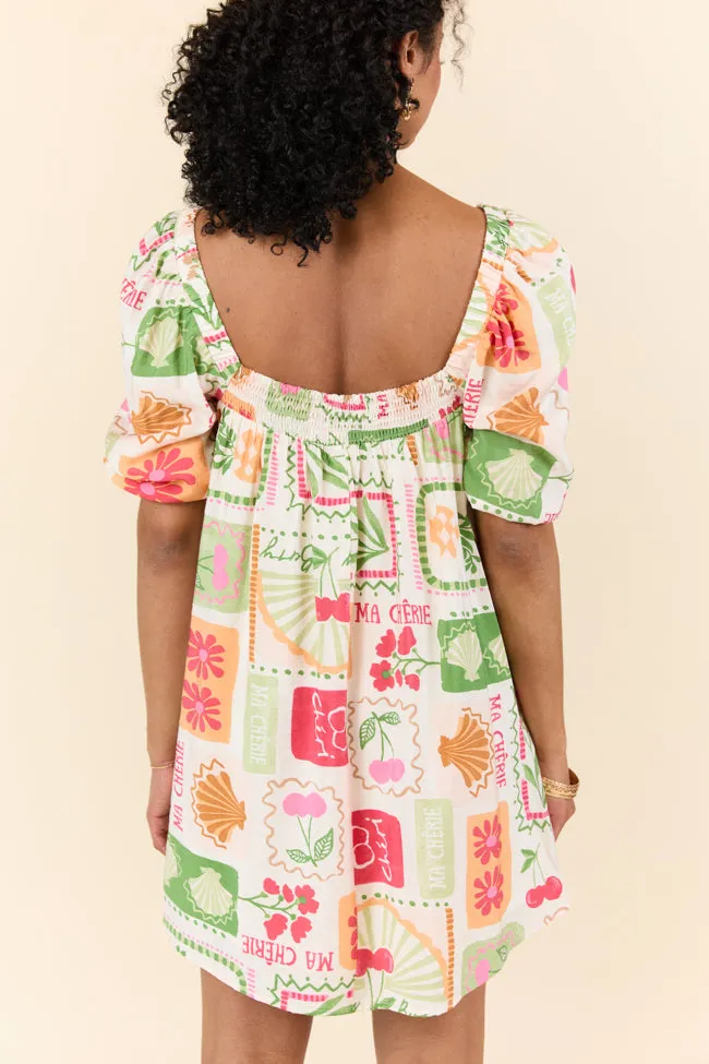 Cherryfic Day Flower Print Mini Dress SALE,Daily Outfit