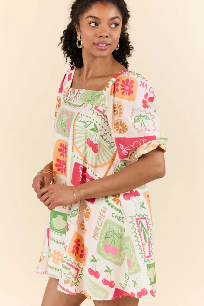 Cherryfic Day Flower Print Mini Dress SALE,Daily Outfit
