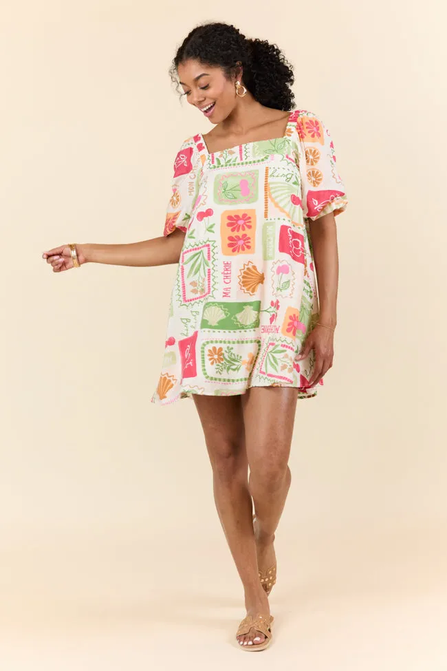 Cherryfic Day Flower Print Mini Dress SALE,Daily Outfit