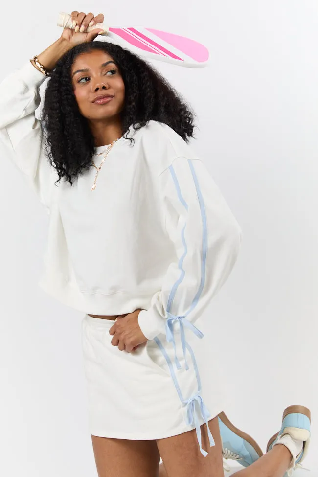 Close Ties White Bow Skort,Women Skirts Comfort