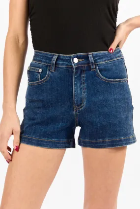 Come As You Are Dark Wash Relaxed Fit Denim Shorts SALE,Women Shorts