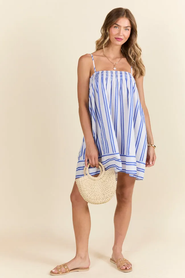 Completely Me Blue Striped Dress,Daily Outfit