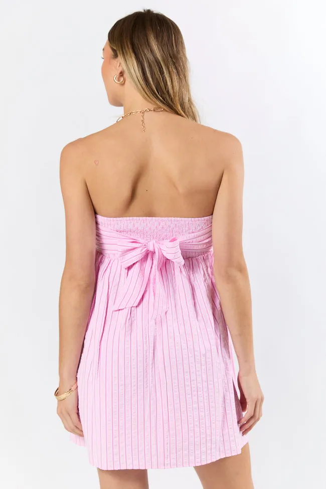 Dancin' Down The Shore Strapless Striped Mini Dress SALE,Daily Outfit