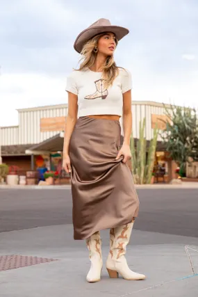 Desert Cowgirl Bronze Skirt,Women Skirts Comfort