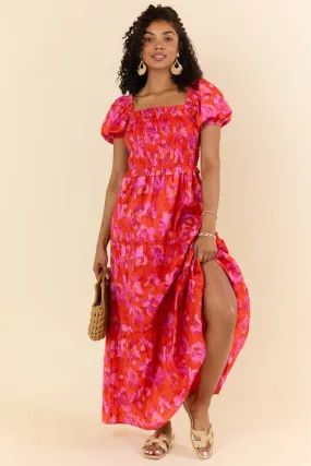 Easy To Impress Purple and Orange Maxi Dress SALE,Daily Outfit