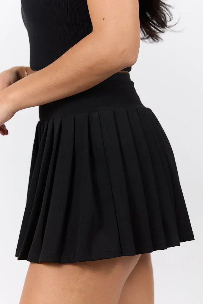 For The Win Black Pleated Tennis Skirt SALE,Women Skirts Comfort