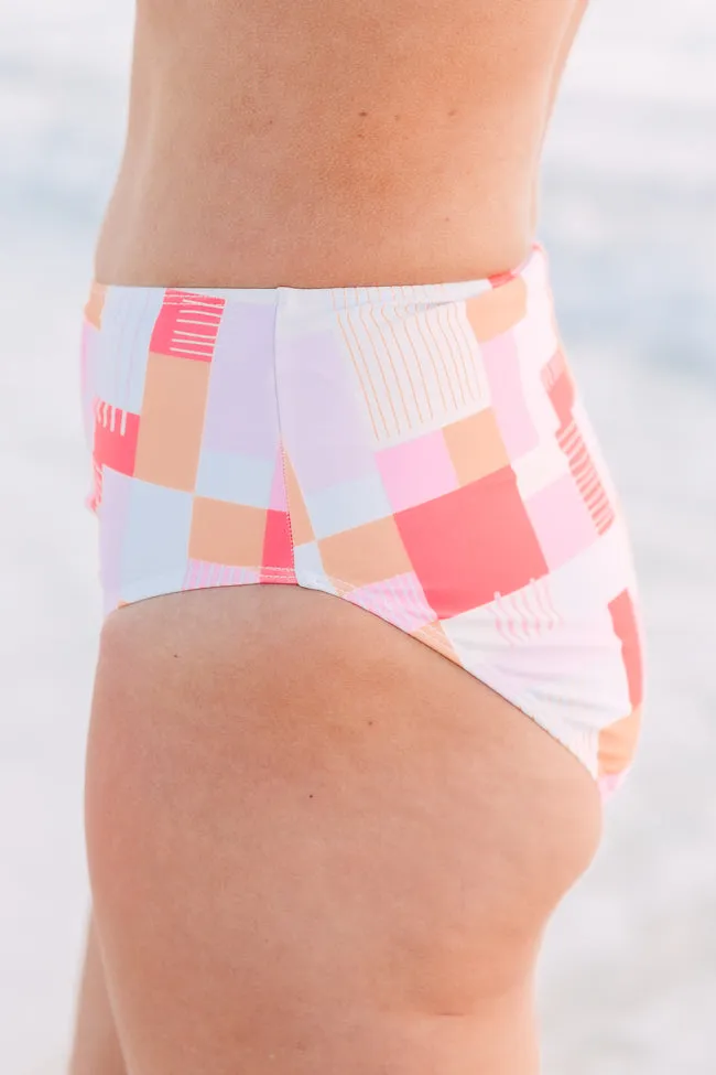 Gossip On Deck High Waisted Printed Bikini Bottoms SALE,Swimwear