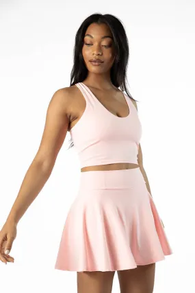 Head Start Light Pink Pleated Active Skort,Women Skirts Comfort