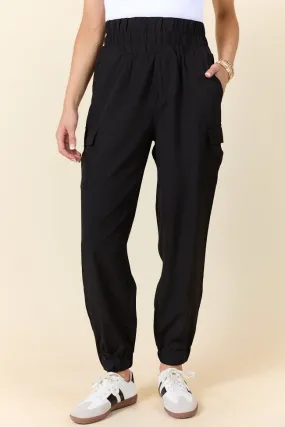 In Motion Black Cargo Active Pants,Women Pants