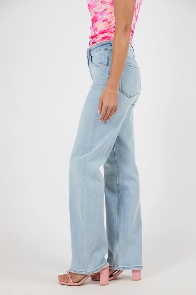 Kati Light Wash Slim Relaxed Stretch Jeans,Women Pants