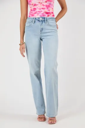 Kati Light Wash Slim Relaxed Stretch Jeans,Women Pants