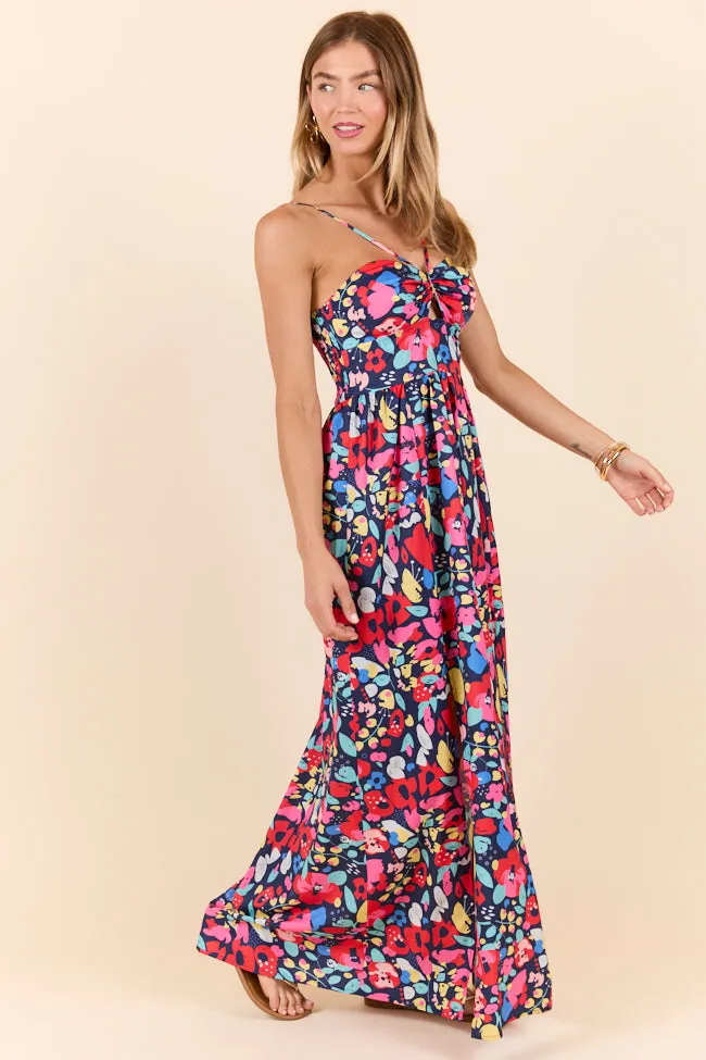 Keep It Floral Navy Printed Dress SALE,Daily Outfit