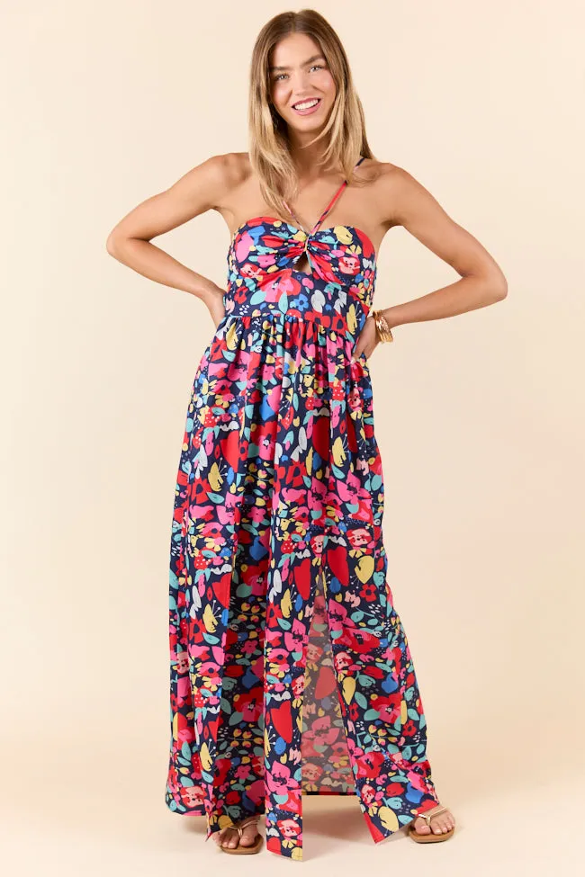 Keep It Floral Navy Printed Dress SALE,Daily Outfit