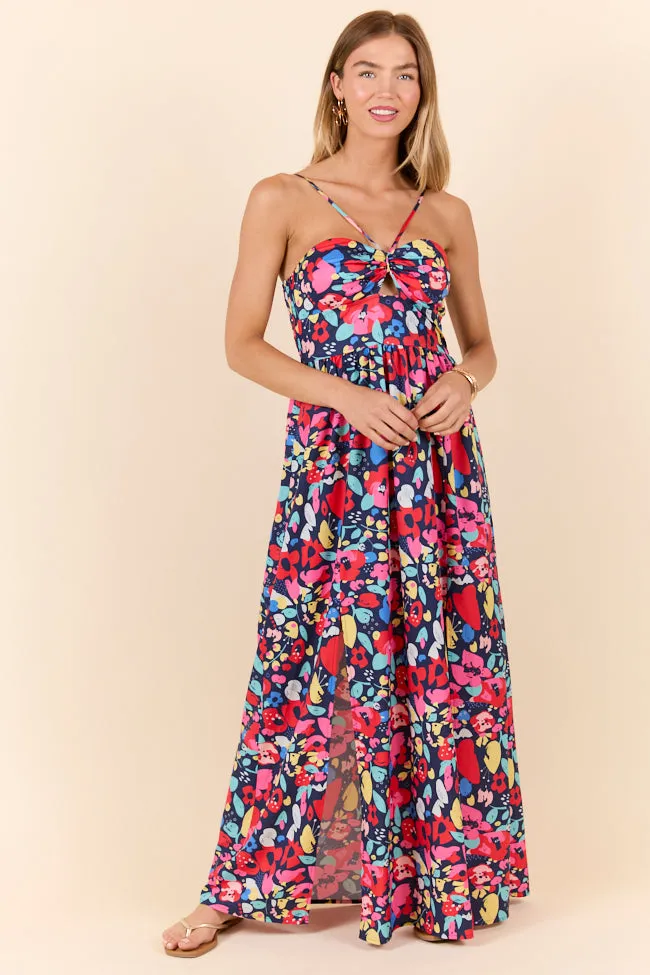 Keep It Floral Navy Printed Dress SALE,Daily Outfit