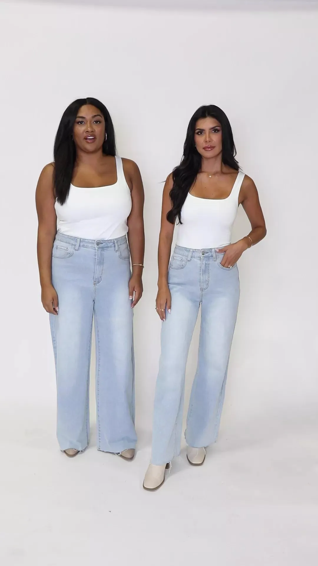 Kelsea Light Wash Wide Leg Jeans,Women Pants
