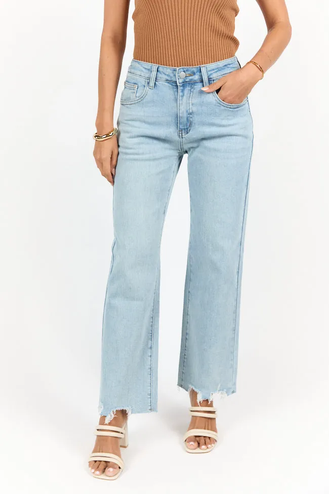 Lily Medium Wash Floral Embroidered Crop Relaxed Jeans,Women Pants