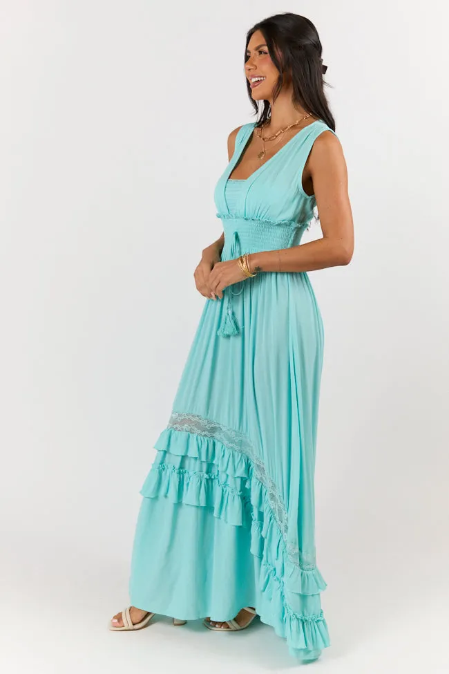 Lucky To Have You Light Blue Sleeveless Maxi Dress SALE,Daily Outfit