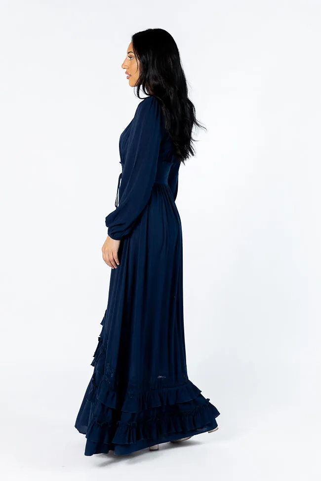 Lucky To Have You Navy Maxi Dress SALE,Daily Outfit