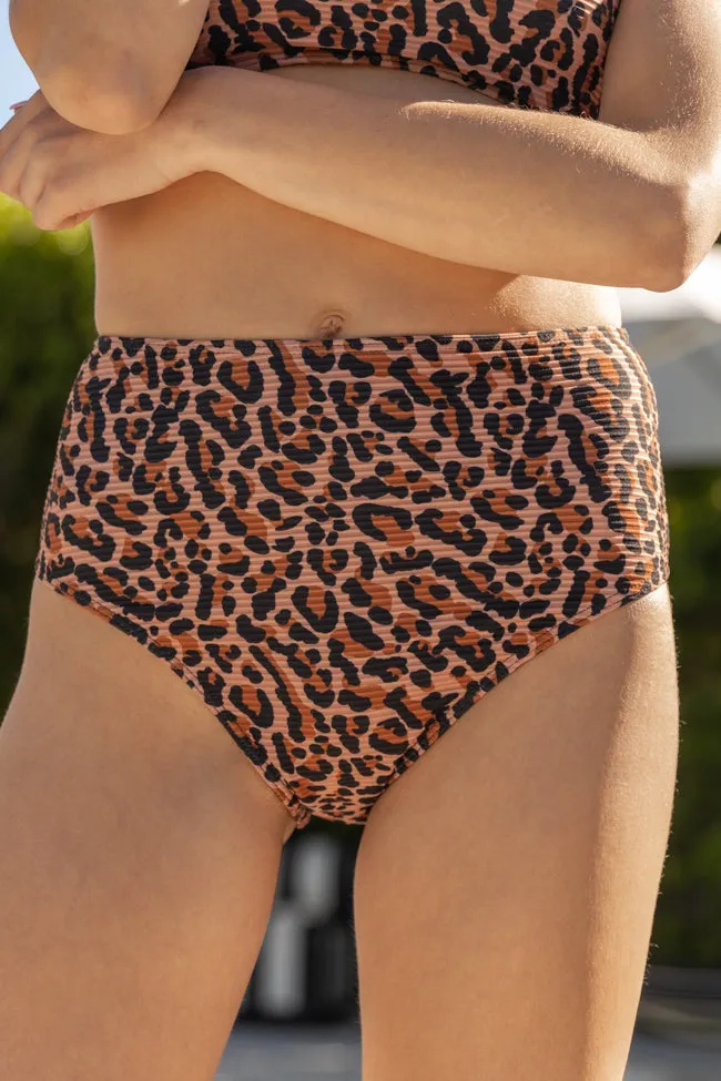 Make A Splash Leopard Print Bikini Bottoms SALE,Swimwear