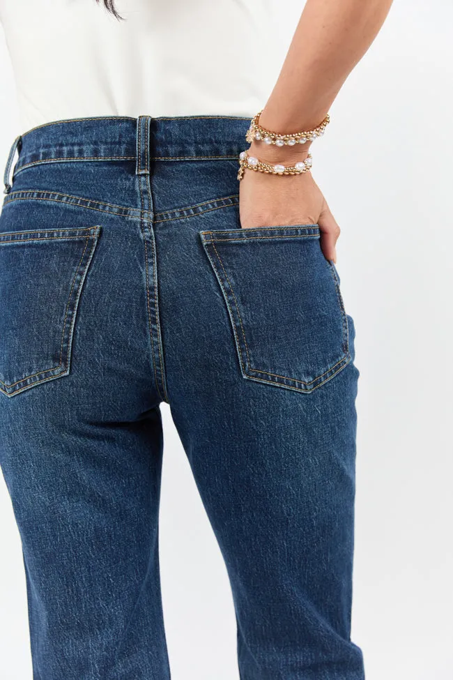 Millie Dark Wash Straight Leg Jeans,Women Pants