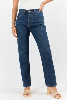 Millie Dark Wash Straight Leg Jeans,Women Pants