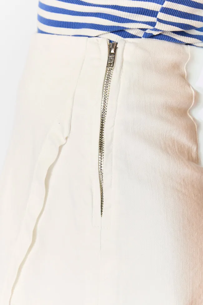 My Favorite Ivory Denim Skort SALE,Women Skirts Comfort