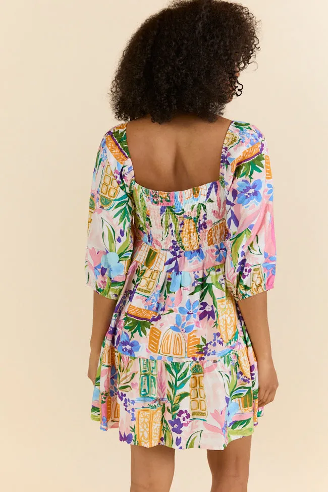 New Opportunities Printed Short Sleeve Dress,Daily Outfit