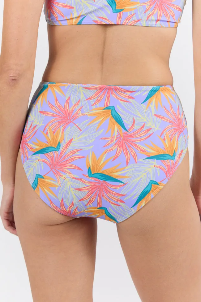 Off The Grid Multi Palm Print Bikini Bottom SALE,Swimwear