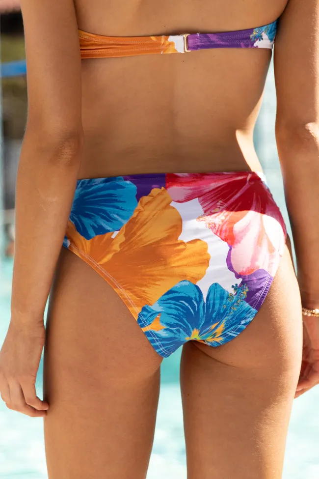 Poolside Paradise Beach bouquet Hipster Bikini Bottoms,Swimwear