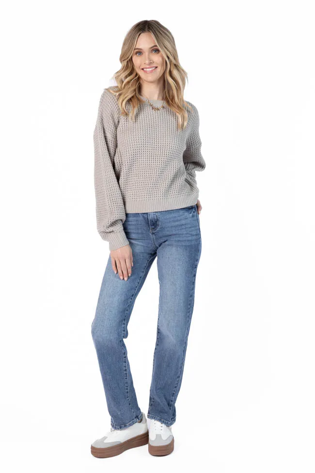 Raleigh Medium Wash Straight Leg Jeans,Women Pants