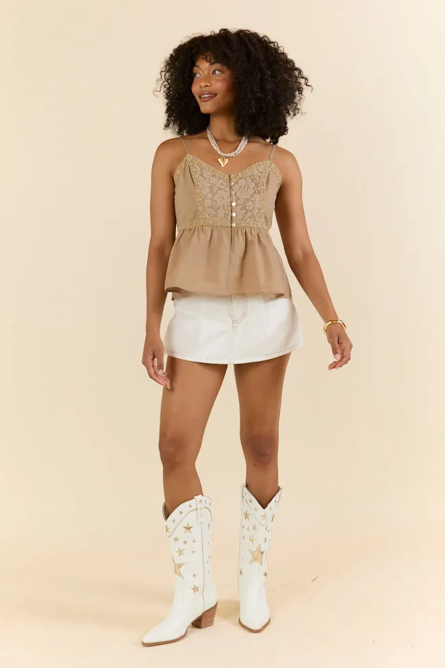 Reverb Radiance White Denim Skort,Women Skirts Comfort