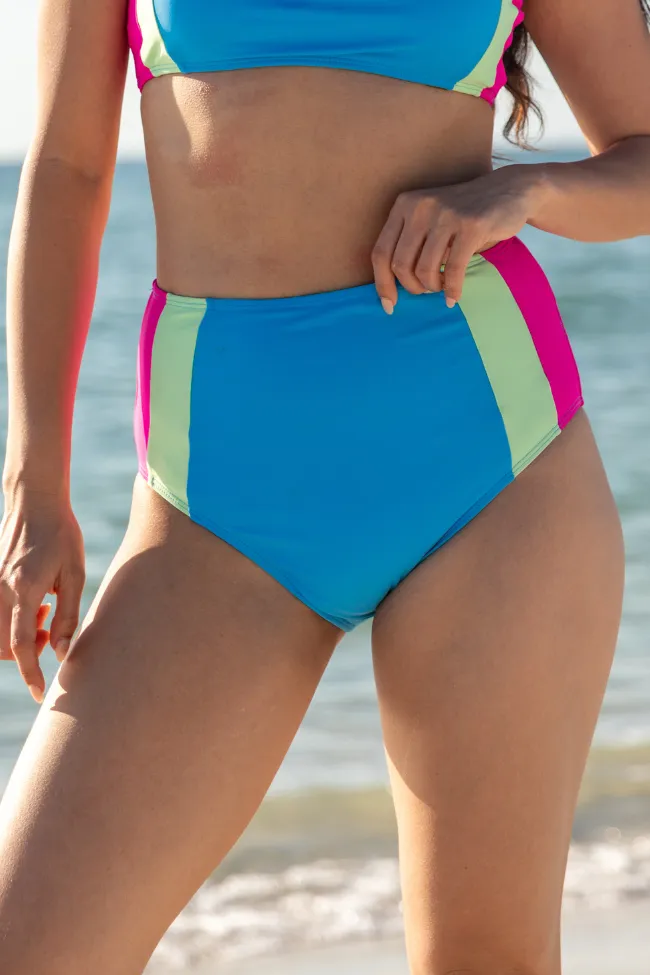 Rock The Boat Multi Colorblock Bikini Bottoms,Swimwear