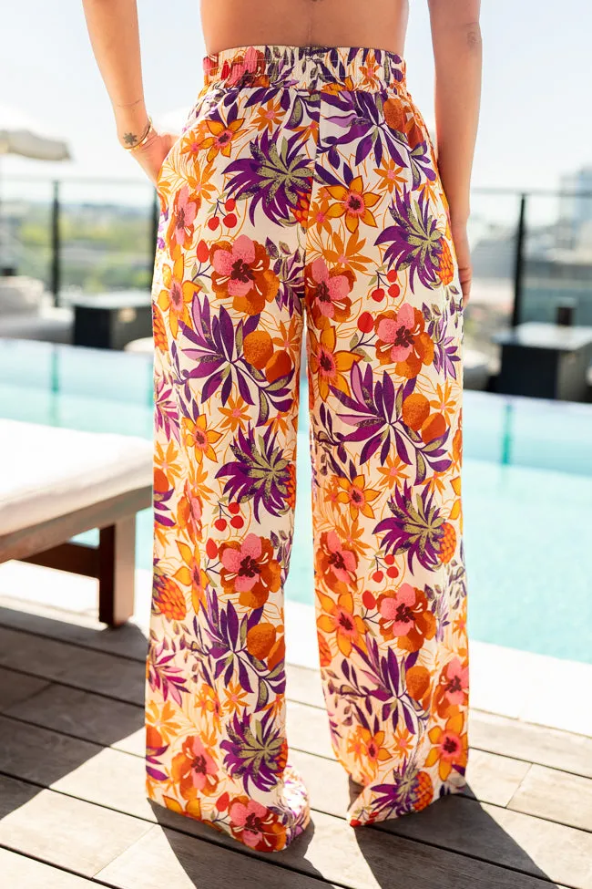 Sea Spray Purple Printed Coverup Pants SALE,Women Pants