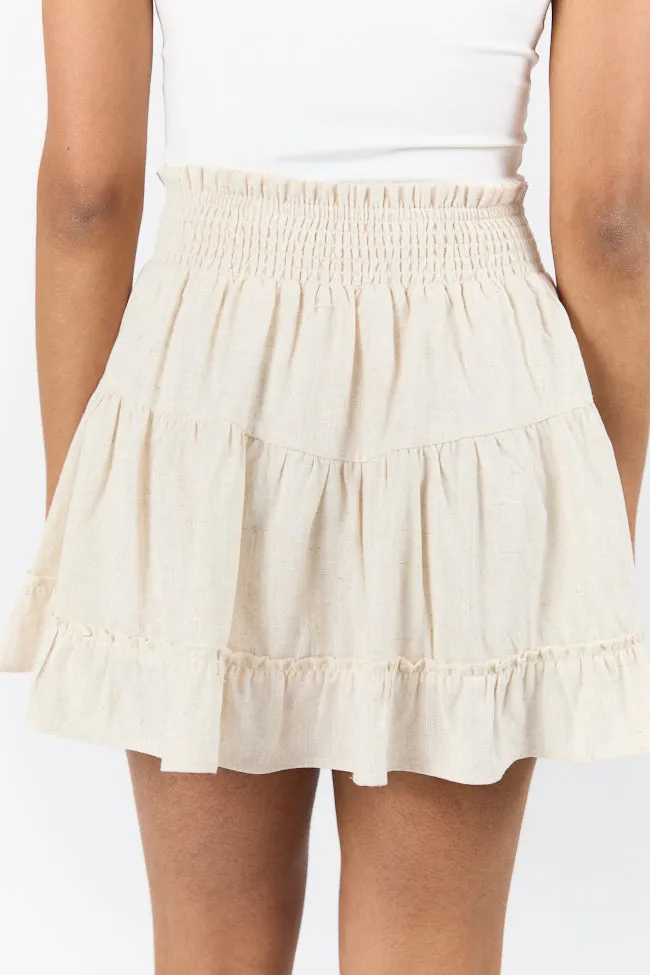 Seaside Soiree Linen Blend Skort,Women Skirts Comfort