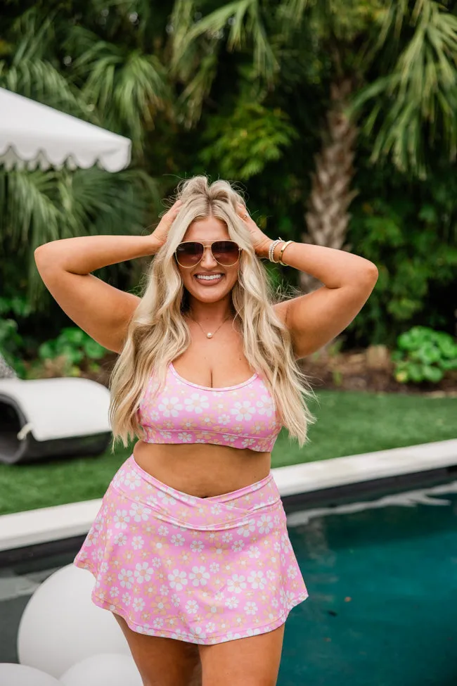 See You Poolside In Playful Petals Bikini Top SALE,Swimwear